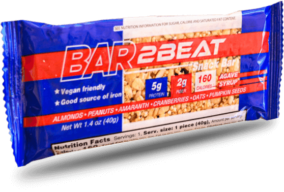 BAR2BEAT packaged snack bar